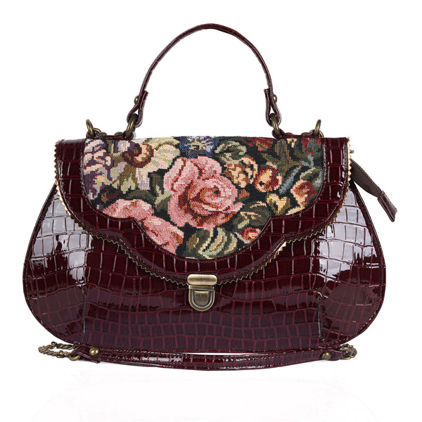 Rudhira Crocodile print stylish handbag